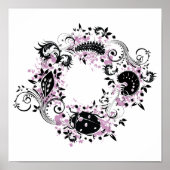 Poster du cycle de vie de Ladybug - violet (Devant)