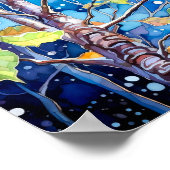 Poster du décor de la forêt de nuit (Coin)