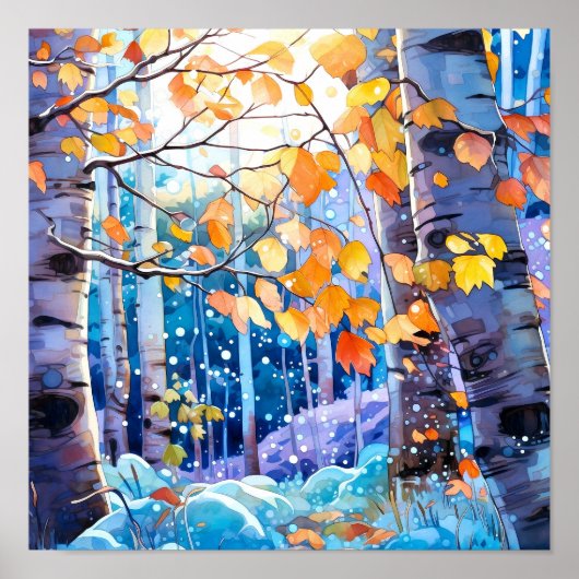 Poster du décor de la forêt de nuit (Devant)