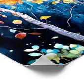 Poster du décor de la forêt de nuit (Coin)