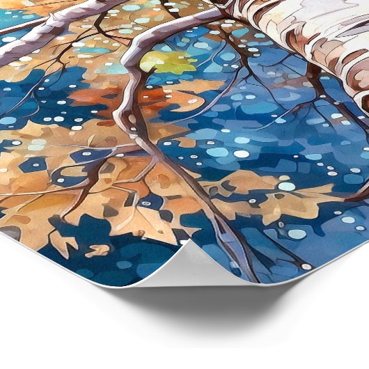 Poster du décor de la forêt de nuit (Coin)