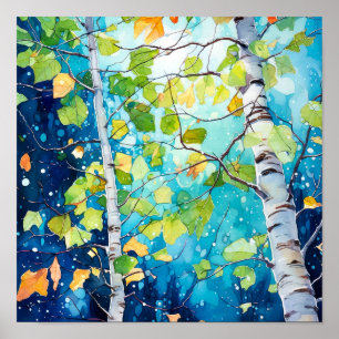 Poster du décor de la forêt de nuit