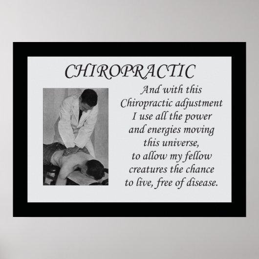 Poster du devis d'ajustement chiropratique (Devant)