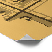 Poster du diagramme de Burbank Bob Hope Airport (B (Coin)