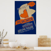 Poster du dictateur Farce 1940 WPA (Cuisine)