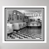 Poster du dîner de B&W Retro 20 x 24 (Devant)