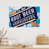 Poster du dîner de bière racine (Cuisine)