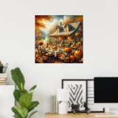 Poster du dîner Thanksgiving (Bureau à domicile)