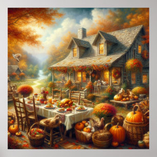 Poster du dîner Thanksgiving