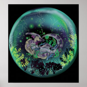 Poster du Dinosaure de bec-de-duc