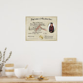 Poster du Diplôme Cadeau Diplômé (Cuisine)