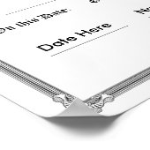 Poster du diplôme imprimé sur mesure (Coin)