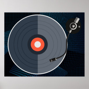 Poster du disque de vinyle