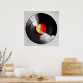 Poster du disque de vinyle (Cuisine)