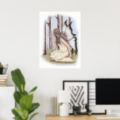 Poster du doigt de printemps (Bureau à domicile)