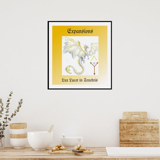 Poster du dragon à ailes blanches (Cuisine)