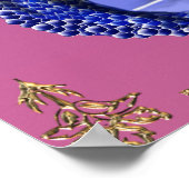 Poster du dragon bleu et du papillon (Coin)