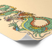 Poster du dragon chinois traditionnel (Coin)
