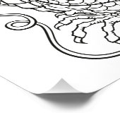 Poster du dragon chinois traditionnel (Coin)