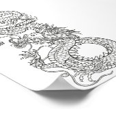 Poster du dragon chinois traditionnel (Coin)