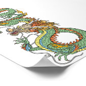 Poster du dragon chinois traditionnel (Coin)