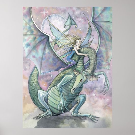 Poster du dragon de fée Imprimer par Molly Harriso (Devant)