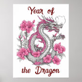 Poster du dragon de fleurs (Devant)