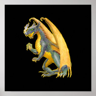 Poster du dragon de respiration incendie