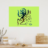 Poster du dragon de tatouage (Cuisine)