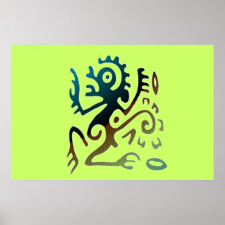 Poster du dragon de tatouage