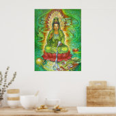 Poster du dragon d'eau de Kuan Yin (Cuisine)