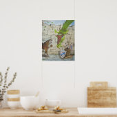 Poster du dragon et du cheval de guerre (Cuisine)