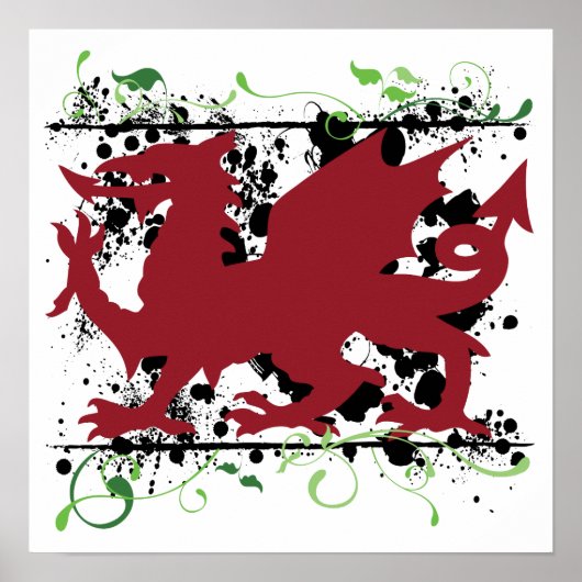 Poster du dragon gallois (Devant)