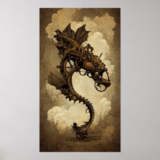 Poster du Dragon Steampunk (Devant)