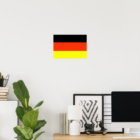 Poster du drapeau allemand (Bureau à domicile)
