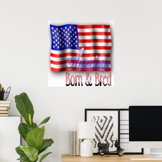Poster du drapeau américain (Bureau à domicile)