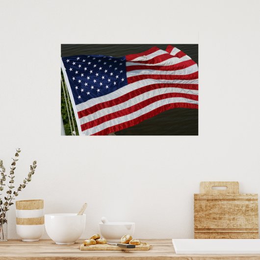 Poster du drapeau américain (Cuisine)