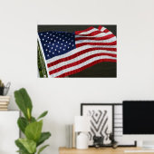 Poster du drapeau américain (Bureau à domicile)