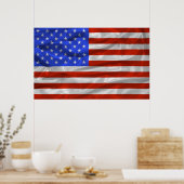 Poster du drapeau américain (Cuisine)