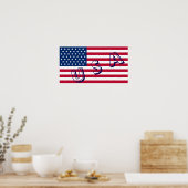 Poster du drapeau américain (Cuisine)