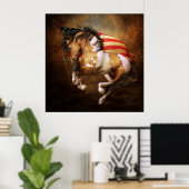 Poster du drapeau américain Freedom Run (Bureau à domicile)