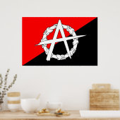 Poster du drapeau anarchiste (Cuisine)