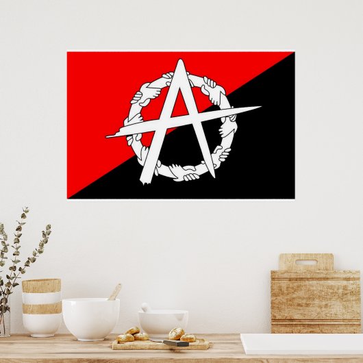 Poster du drapeau anarchiste (Cuisine)