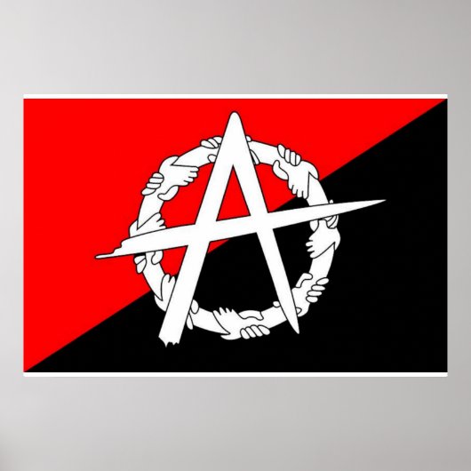 Poster du drapeau anarchiste (Devant)