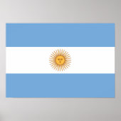 Poster du drapeau argentin (Devant)