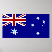 Poster du drapeau australien en Chrome (1) (Devant)
