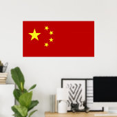 Poster du drapeau chinois (Bureau à domicile)
