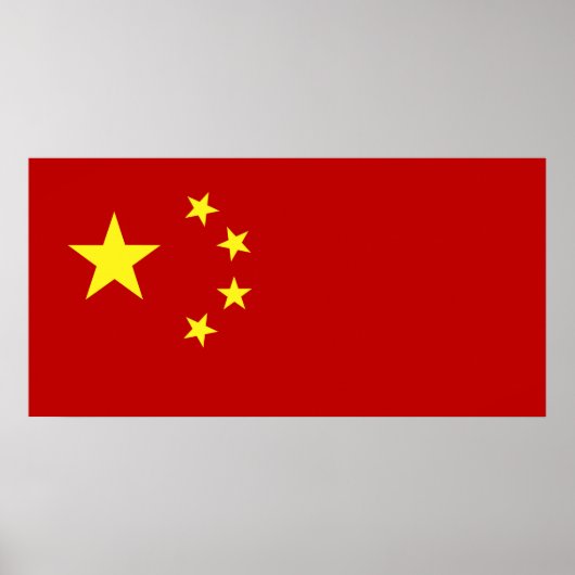 Poster du drapeau chinois (Devant)