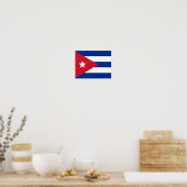 Poster du drapeau de Cuba (Cuisine)