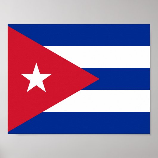 Poster du drapeau de Cuba (Devant)